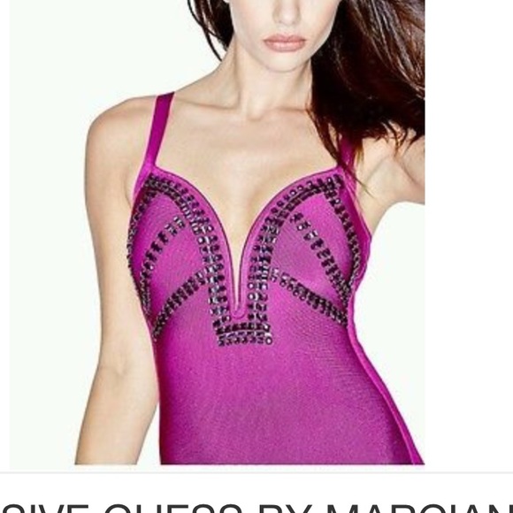 GUESS by Marciano magenta bandage dress - Picture 3 of 8